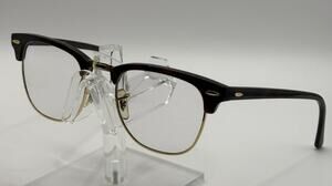 Ray-Ban RB3016 Clubmaster 990/7Q 49-21-140 Havana Gold Eyeglasses Frame Italy